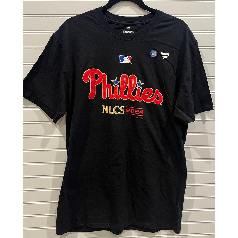 Philadelphia Phillies 2024 NLCS‎ World Series Graphic T-Shirt Black Mens L